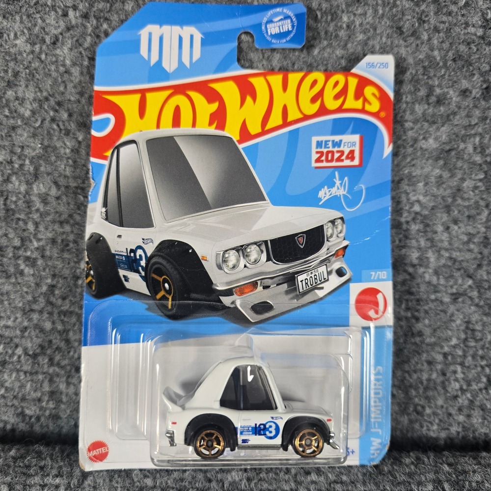 Hot Wheels 2024 Mazda RX3 HW J Imports‎ White Gold Wheels 7 10 156 250
